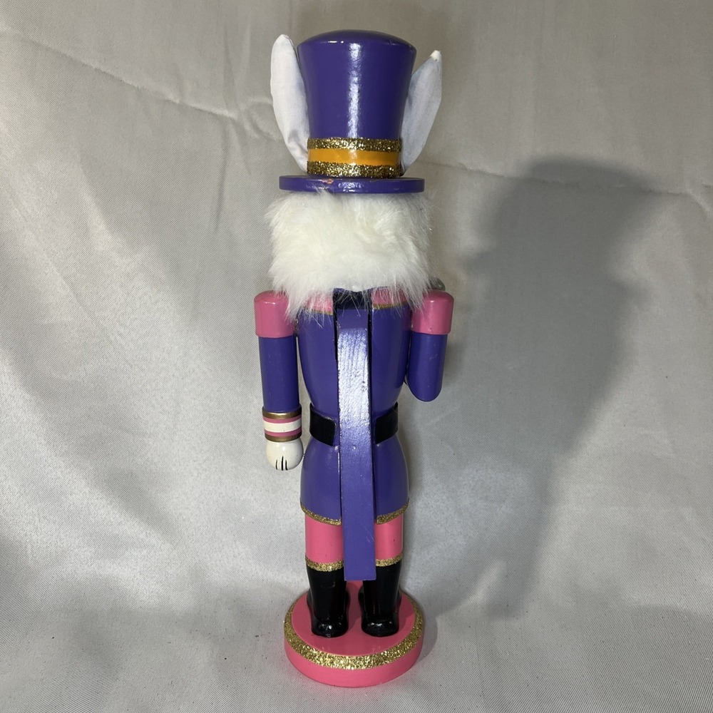 White Rabbit Nutcracker Alice Wonderland Fantasy Christmas Decor "I'm late!" 14" - Picture 3 of 9